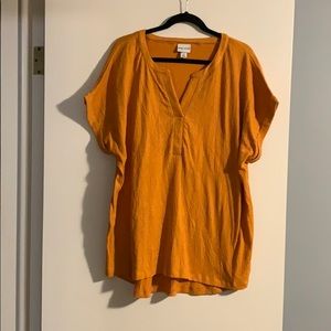 Shirt sleeve gold/orange  top